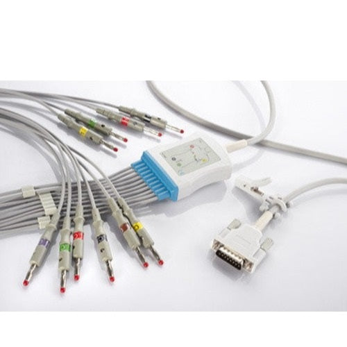 Cable para electrocardiógrafo de 10 puntas compatible con kenz E10R-KZ2-B