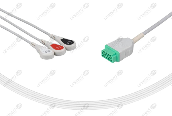 CABLE DE ECG REUTILIZABLE COMPTIBLE CON MARQUETTE- AHA