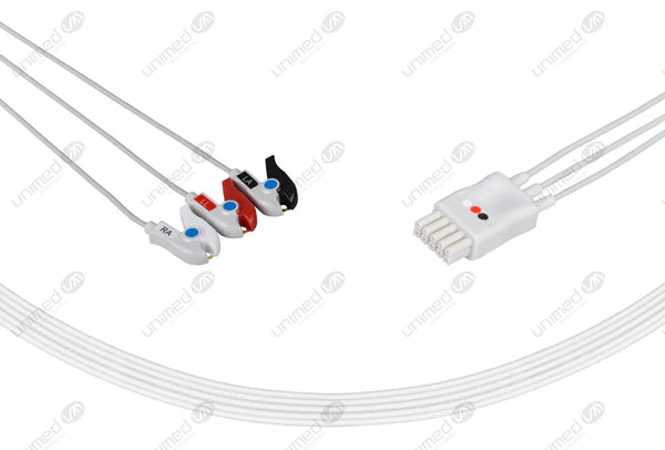 Cable conductor de ECG reutilizable con DATASCOPE-AHA