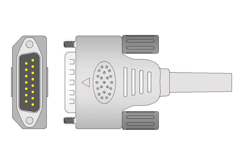 CABLE DE EKG REUTILIZABLE COMPATIBLE CON EDAN -AHA