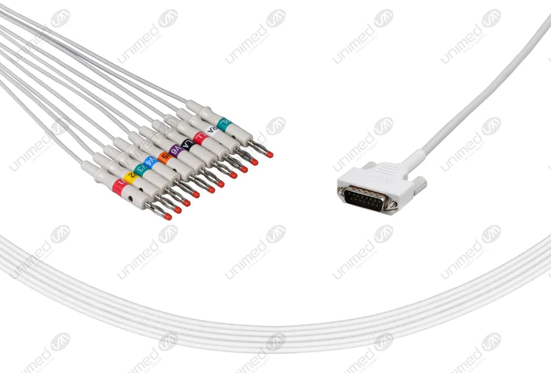 CABLE DE EKG REUTILIZABLE COMPATIBLE CON EDAN -AHA