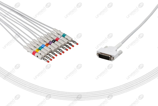 CABLE DE EKG REUTILIZABLE COMPATIBLE CON EDAN -AHA