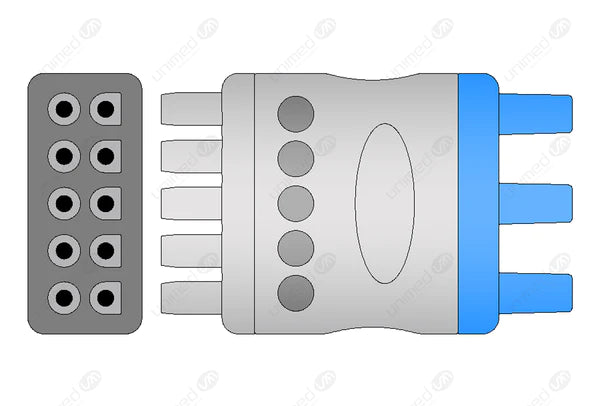 CABLE DE ECG COMPATIBLE CON GE/MARQUETTE -AHA