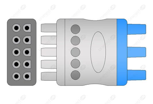 CABLE DE ECG COMPATIBLE CON GE/MARQUETTE -AHA