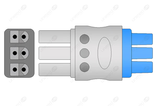 CABLE CONDUCTOR DE ECG REUTILIZABLE COMPATIBLE CON SIEMENS-AHA