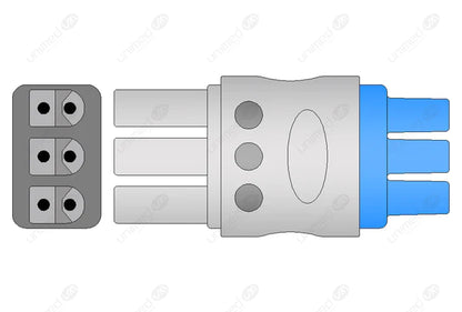 CABLE CONDUCTOR DE ECG REUTILIZABLE COMPATIBLE CON SIEMENS-AHA