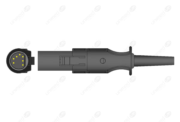 CABLE DE EXTENSION PARA SPO2 COMPATIBLE CON SPACELABS U708-04 UNIMED