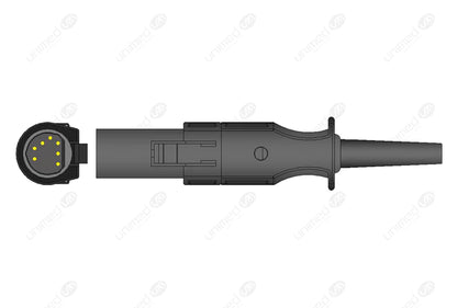 CABLE DE EXTENSION PARA SPO2 COMPATIBLE CON SPACELABS U708-04 UNIMED