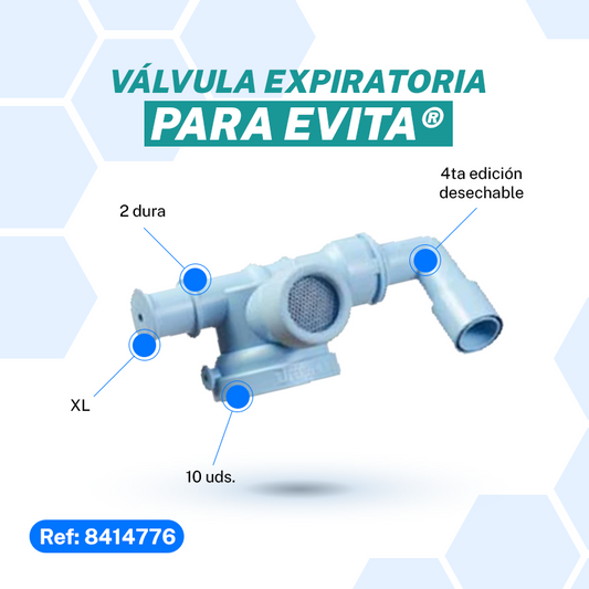 Válvula espiratoria para Evita® 2 dura.