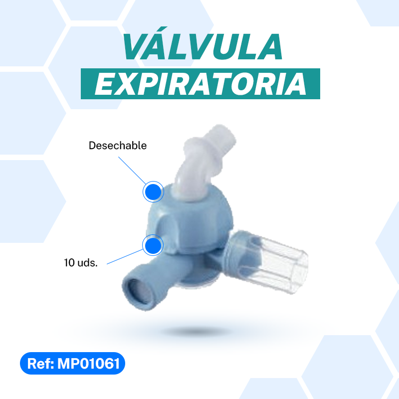 Válvula espiratoria, desechable