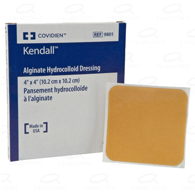 KENDALL APÓSITO HIDROCOLOIDE CON ALGINATO DE CALCIO DE 10.16 X 10.16 CM. REF 9801 CAJA CON 5 PZS - ORTO-PAC, SILLAS DE RUEDAS, CAMAS HOSPITALARIAS, ORTOPEDIA BLANDA, CUNA PEDIATRICA, CARROS ROJOS, RODILLERAS, TOBILLERAS, CAMILLAS DE TRASLADO, CAMILLAS DE EMERGENCIA, PAPEL PARA EQUIPO MEDICO