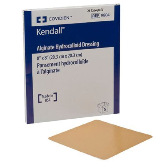 KENDALL APÓSITO HIDROCOLOIDE CON ALGINATO DE CALCIO DE 20.32 X 20.32 CM REF 9804 CAJA C/5 PZS - ORTO-PAC, SILLAS DE RUEDAS, CAMAS HOSPITALARIAS, ORTOPEDIA BLANDA, CUNA PEDIATRICA, CARROS ROJOS, RODILLERAS, TOBILLERAS, CAMILLAS DE TRASLADO, CAMILLAS DE EMERGENCIA, PAPEL PARA EQUIPO MEDICO