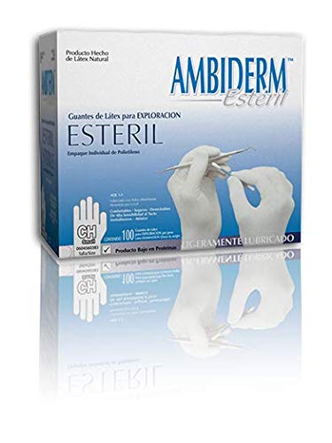 GUANTE ESTERIL DE LATEX PARA EXPLORACION AMBIDERM