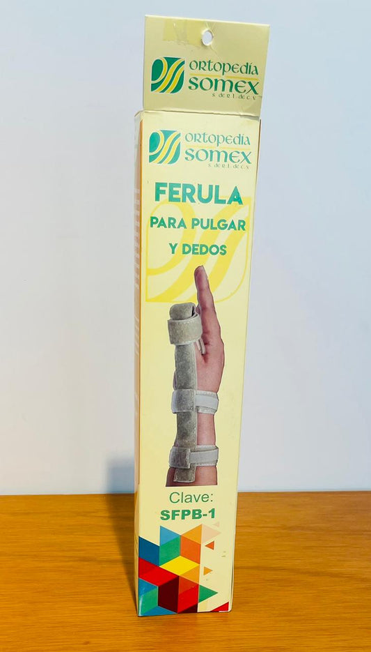 FERULA PARA PULGAR Y DEDOS