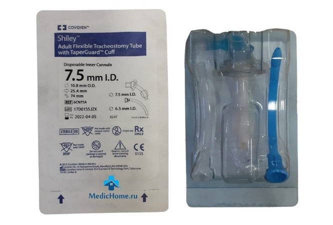 CANULA DE TRAQUEOSTOMIA SHILEY CON BALON TAPERGUARD CON CANULA INTERNA DESECHABLE