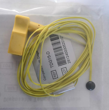 Sensor de temperatura central (amarillo) desechable TDG15-D-10.  Unimed