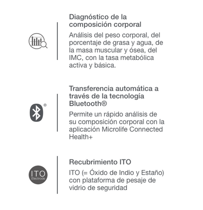 BASCULA DIGITAL MICROLIFE WS200 BT